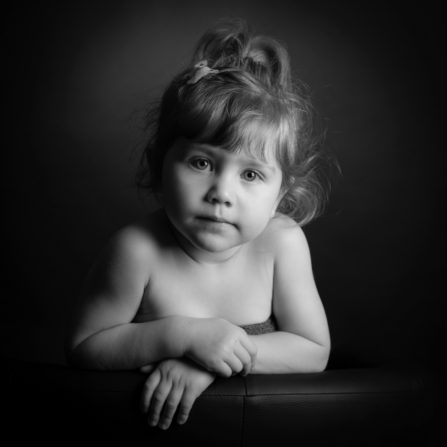 Portrait enfant, éclairage studio à Rumilly