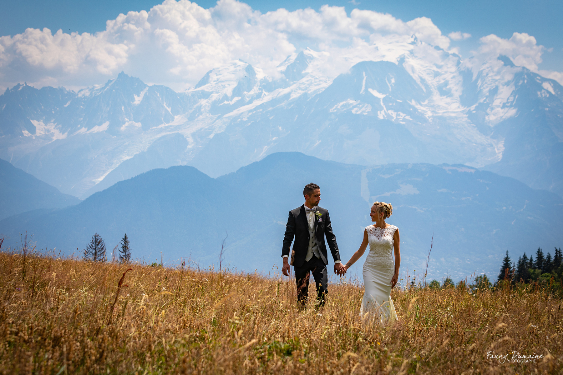 photo de mariage à la montagne